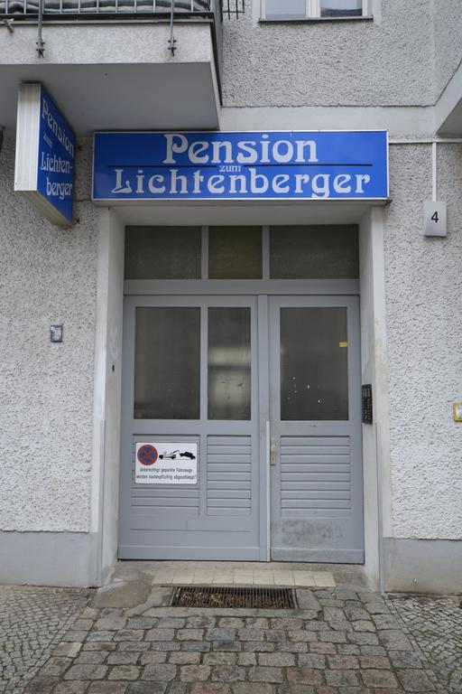 Pension Zum Lichtenberger Berlim Exterior foto